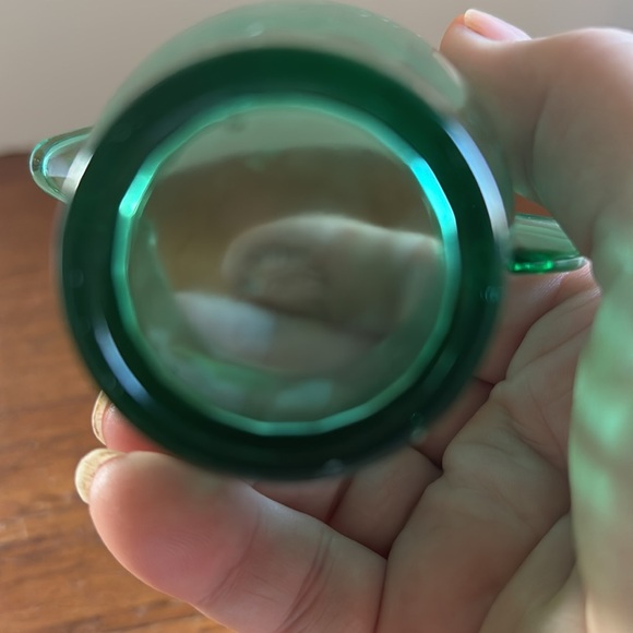 Vintage Arko Agate green depression uranium glass child’s tea set small pitcher - Picture 5 of 7